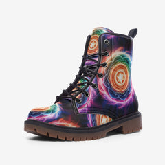 Chakra spiral Leather Lightweight boots