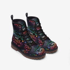 Pause and Breathe Casual Leather Lightweight boots