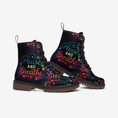 Pause and Breathe Casual Leather Lightweight boots