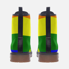 Abstract flag Casual Leather Lightweight boots