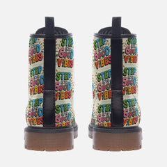 Step into Good Vibes Casual Leather Lightweight boots