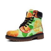 Citrus Vibes Casual Leather Lightweight boots