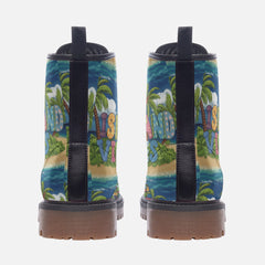 Island Vibes Casual Leather Lightweight boots
