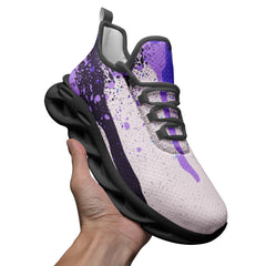 Vibe Nation Dripping Graffiti Mesh Knit Sneakers