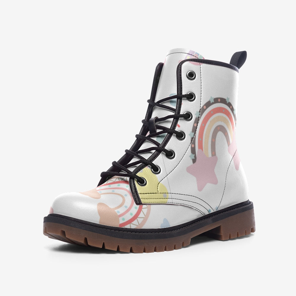 Rainbow Love Casual Leather Lightweight boots