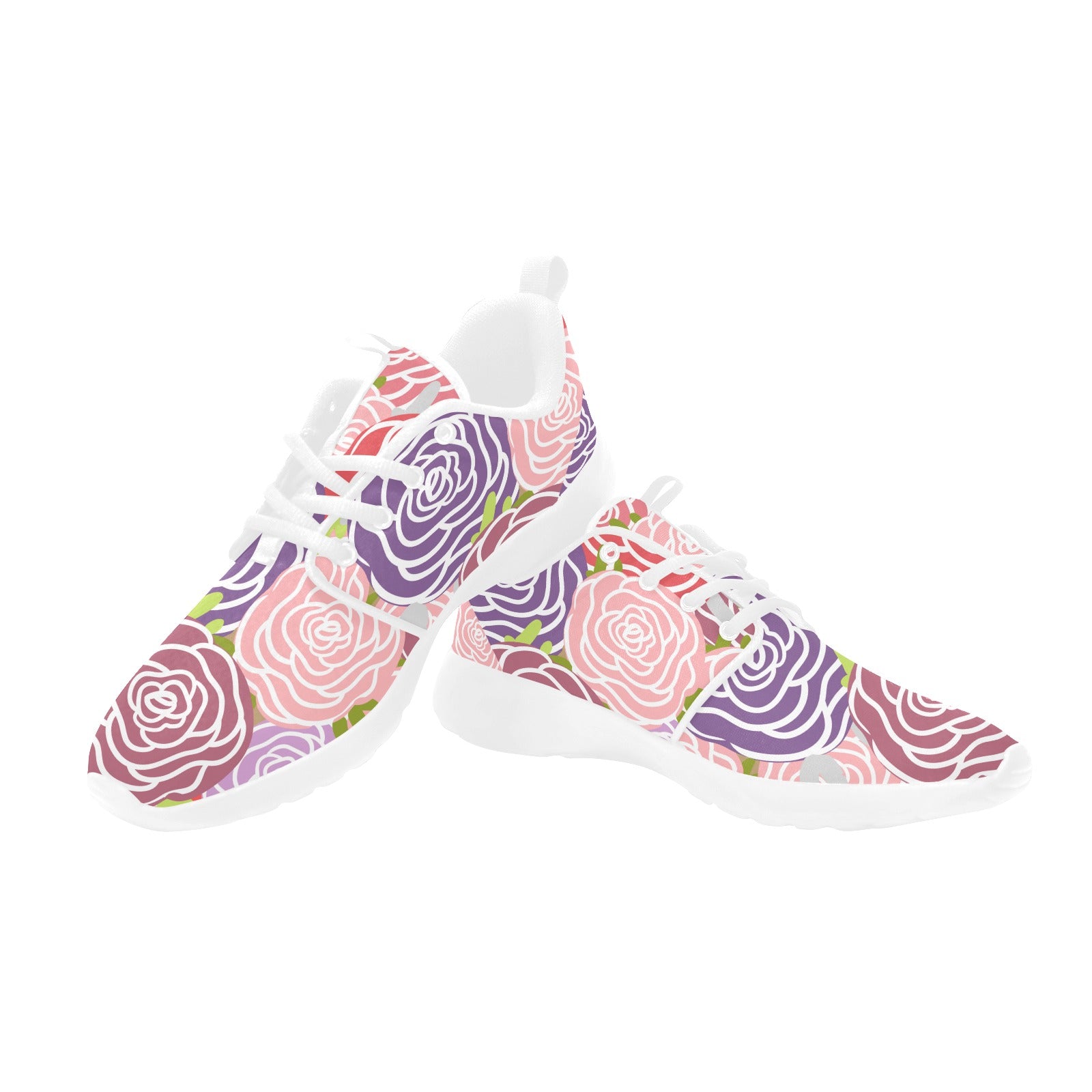 Womens World of Roses Pull Loop Sneakers