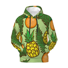 Mens Hoodie with Pockets Fruit Paradise Tropical Vibes