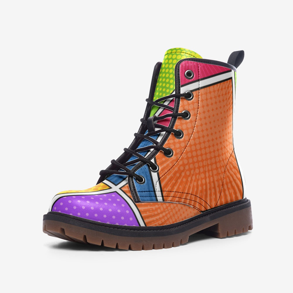 Patches of Colour Casual Leather Lightweight boots