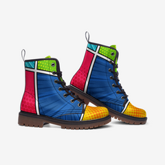 Patches of Colour Casual Leather Lightweight boots