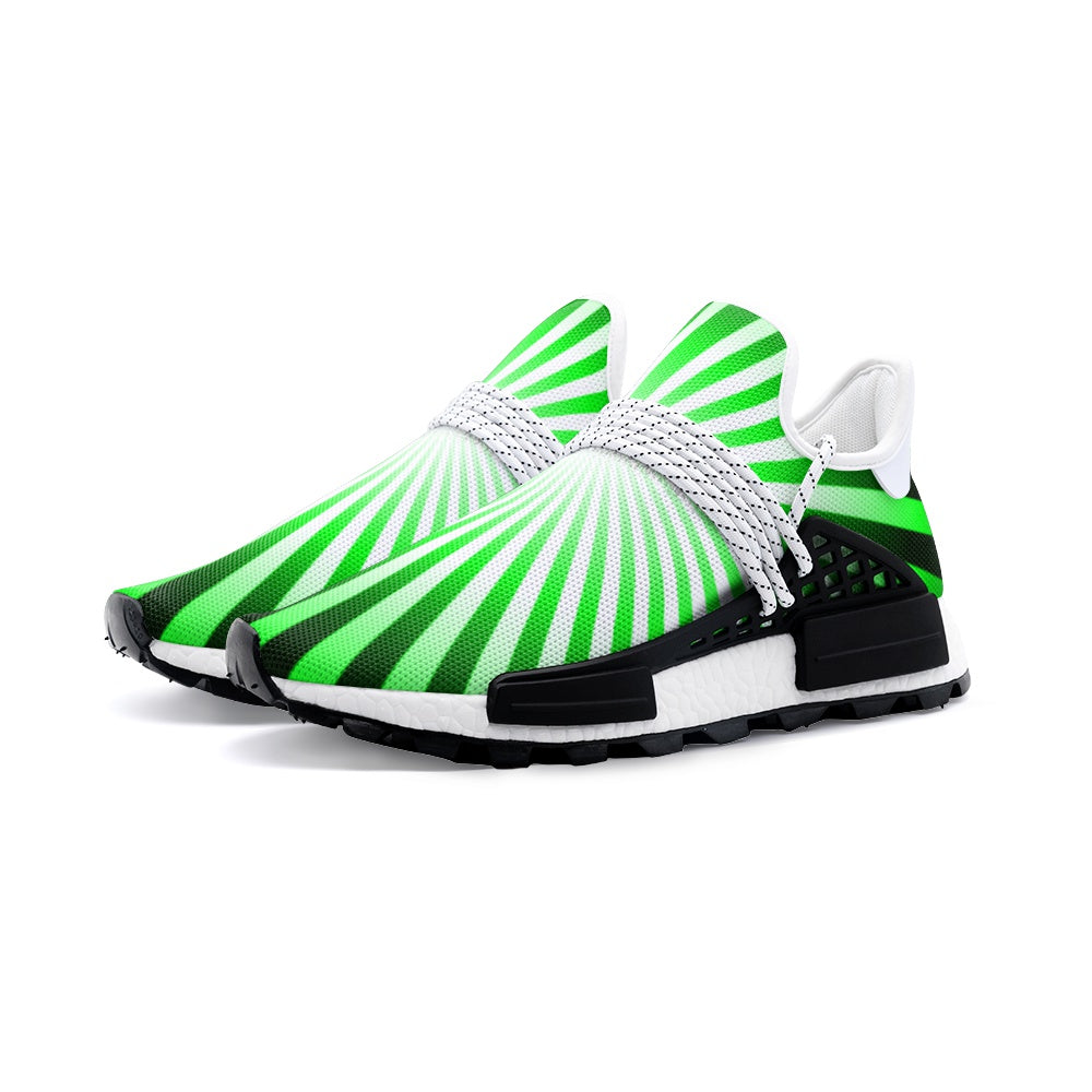 Green Ray Unisex Lightweight Sneakers