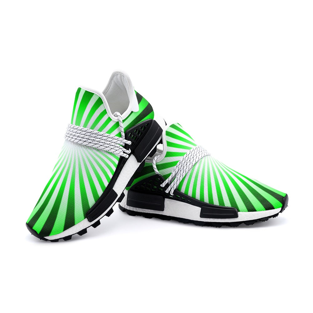 Green Ray Unisex Lightweight Sneakers