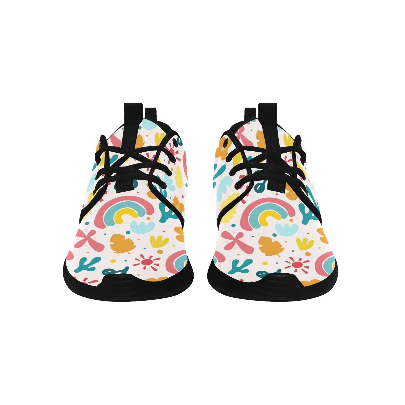 Womens Rainbow Love Pull Loop Sneakers