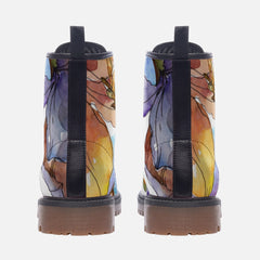 Dried Flower effect Casual Leather Lightweight boots