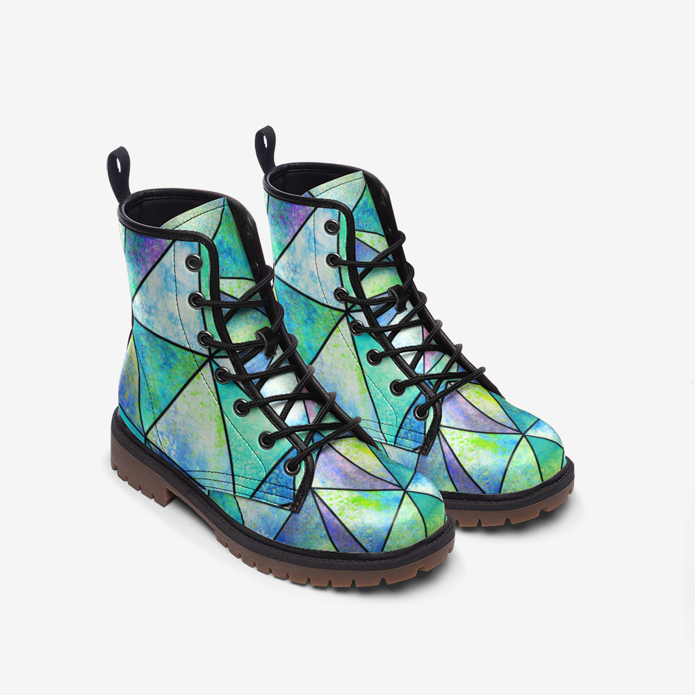 A Touch of Mosaic Casual Leather Lightweight boots