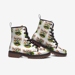 Aloha Vibes Casual Leather Lightweight boots