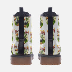 Aloha Vibes Casual Leather Lightweight boots