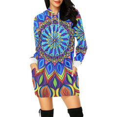 Womens Chakara All Over Hooded Dress