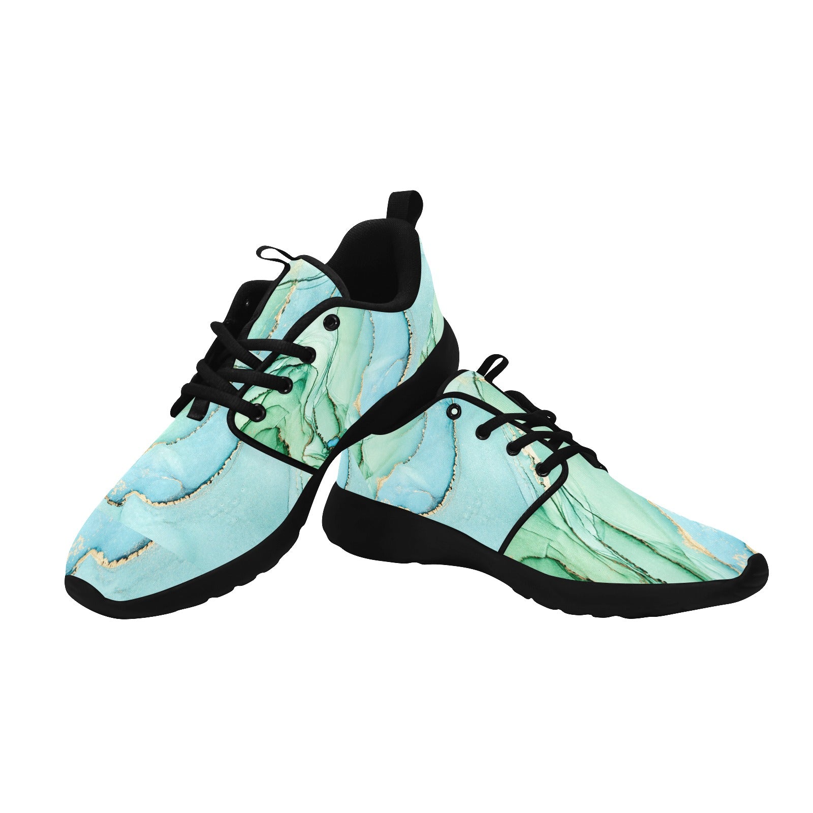 Womens Touch of Green Pull Loop Sneakers