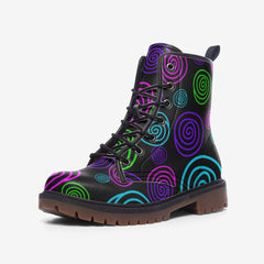 Neon whirls Casual Leather Lightweight boots