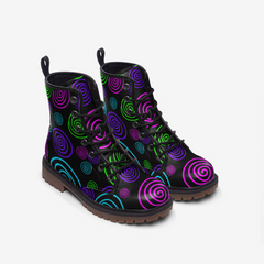 Neon whirls Casual Leather Lightweight boots