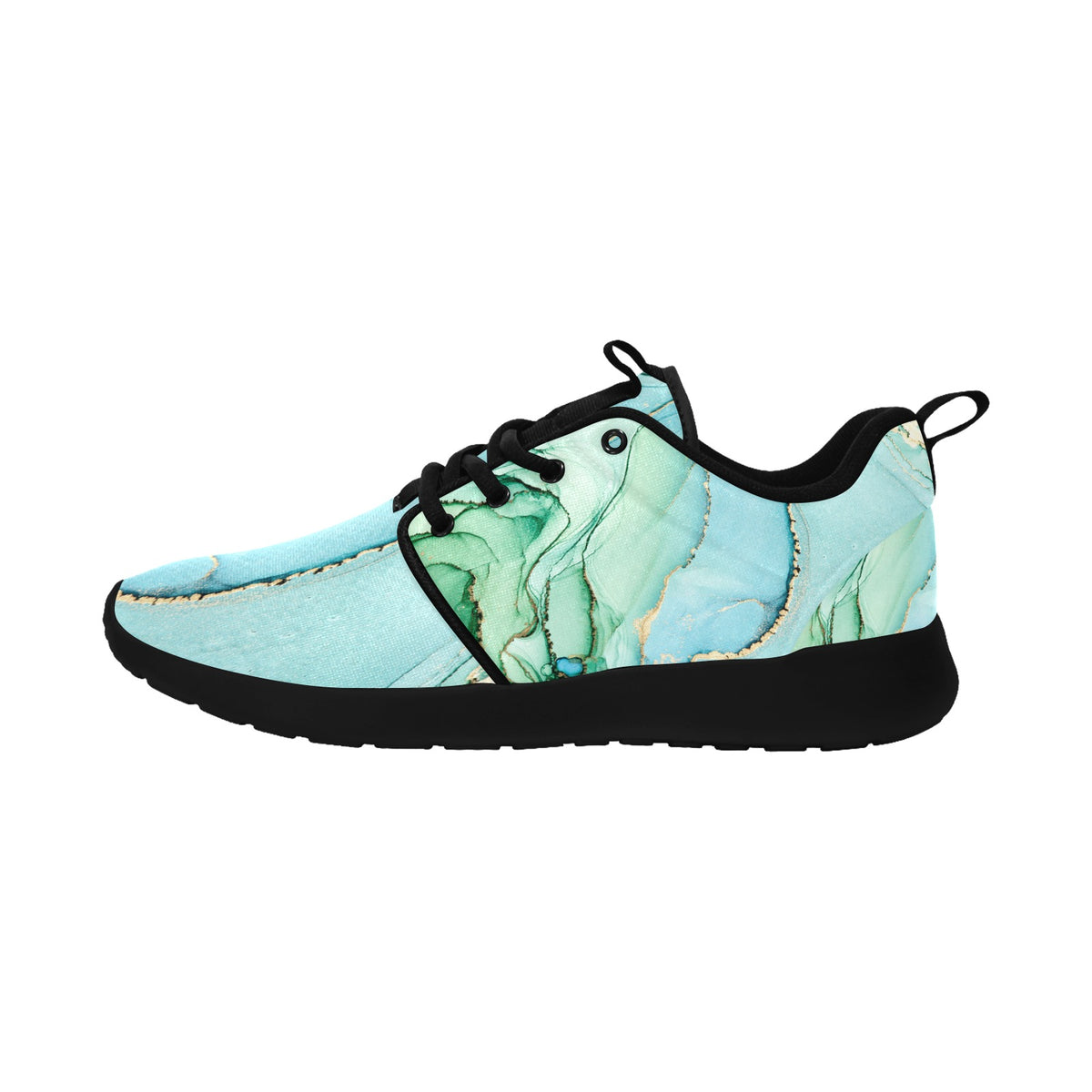 Womens Touch of Green Pull Loop Sneakers