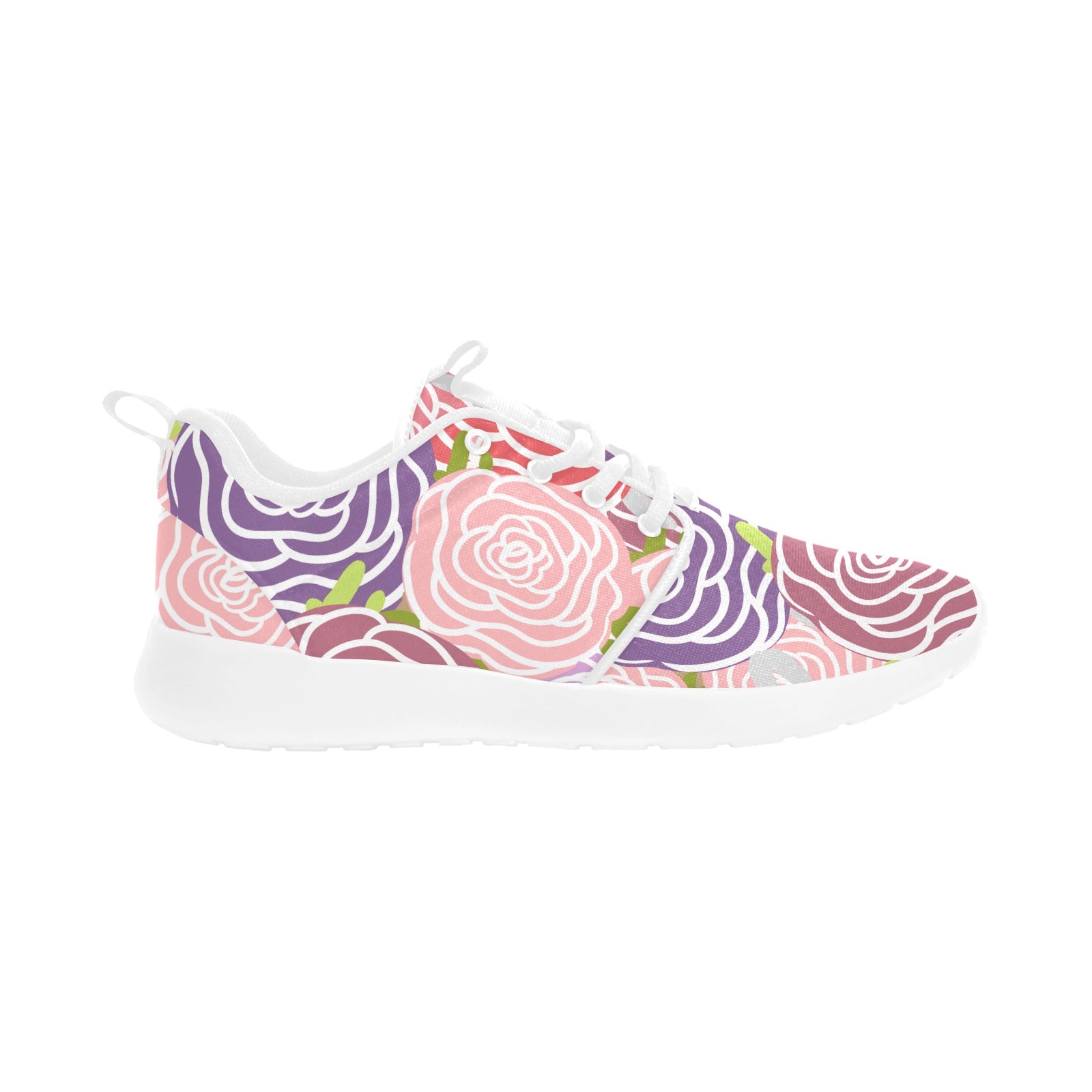 Womens World of Roses Pull Loop Sneakers