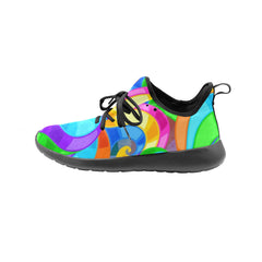 Womens Graffiti Look Slip on Sneakers