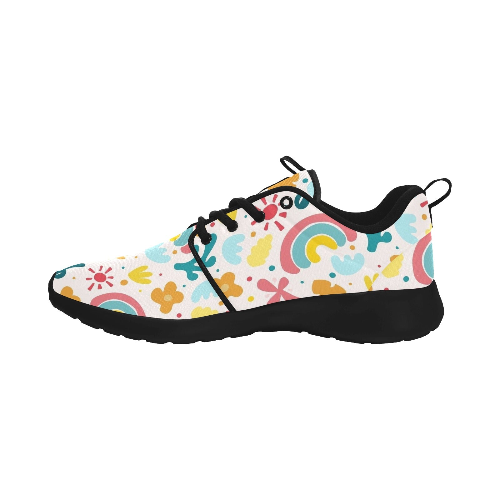 Womens Rainbow Love Pull Loop Sneakers