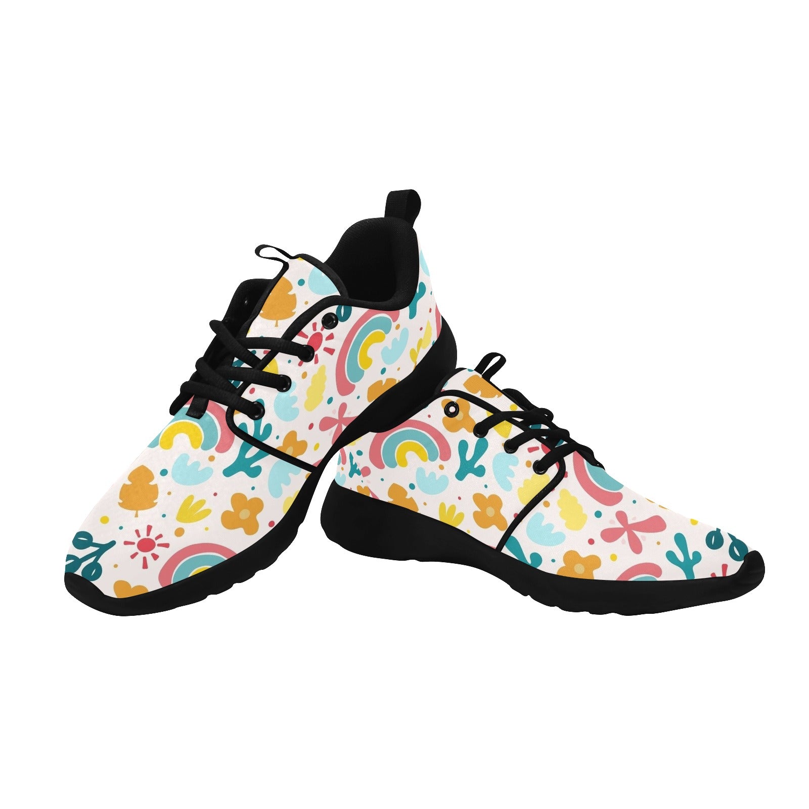 Womens Rainbow Love Pull Loop Sneakers