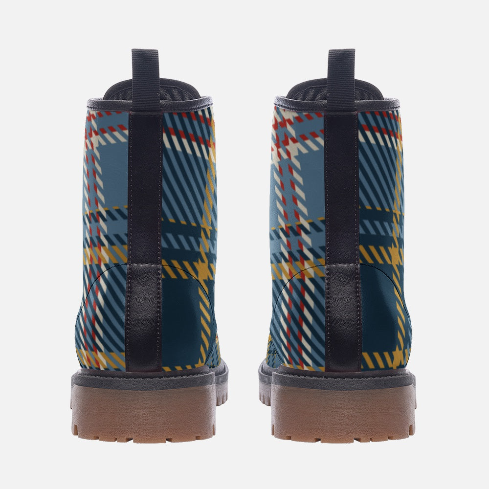 Tartan Vibes Casual Leather Lightweight boots