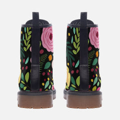 Flower Passion Casual Leather Lightweight boots