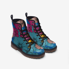 Flower Fusion Casual Leather Lightweight boots