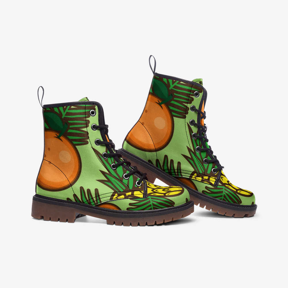 Tropical Vibes Casual Leather Lightweight boots