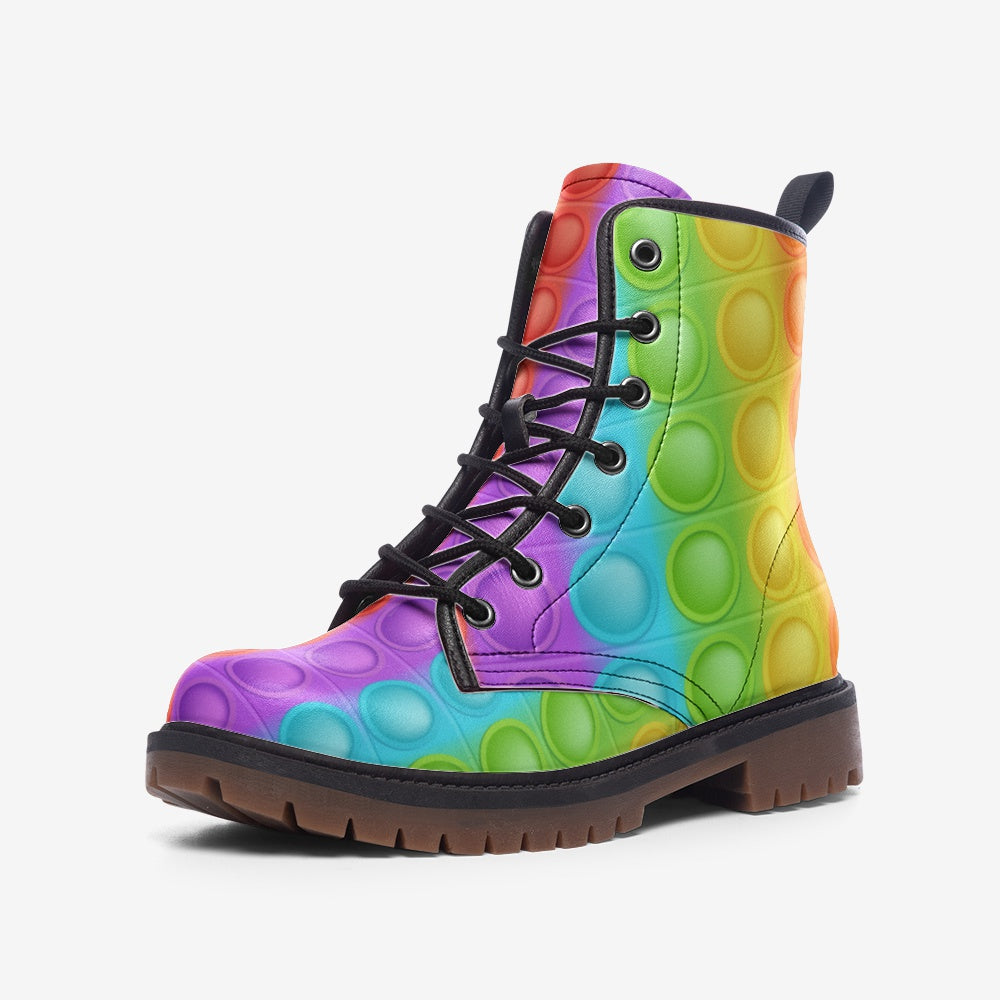 Colour Bubbles Casual Leather Lightweight boots