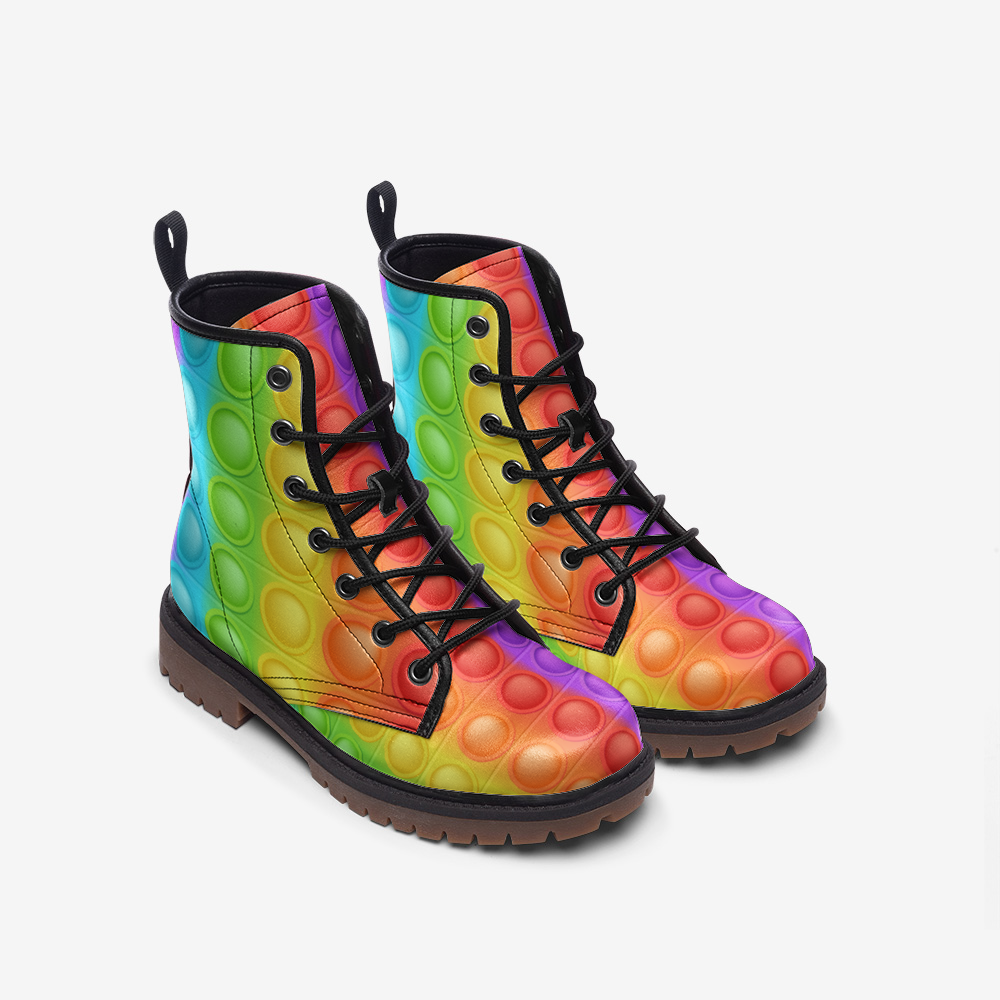 Colour Bubbles Casual Leather Lightweight boots