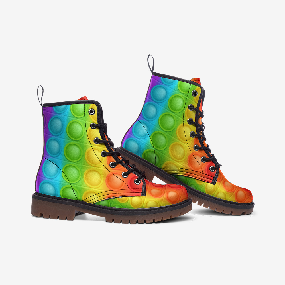 Colour Bubbles Casual Leather Lightweight boots