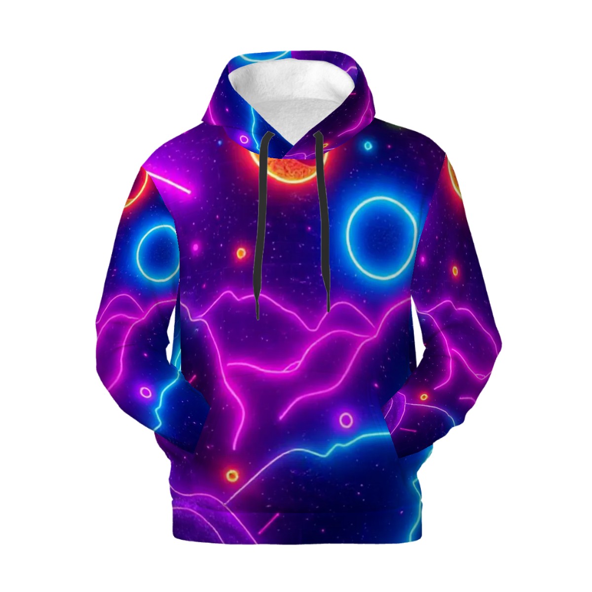 Vibe Nation Neon Vibes Men's Hoodie