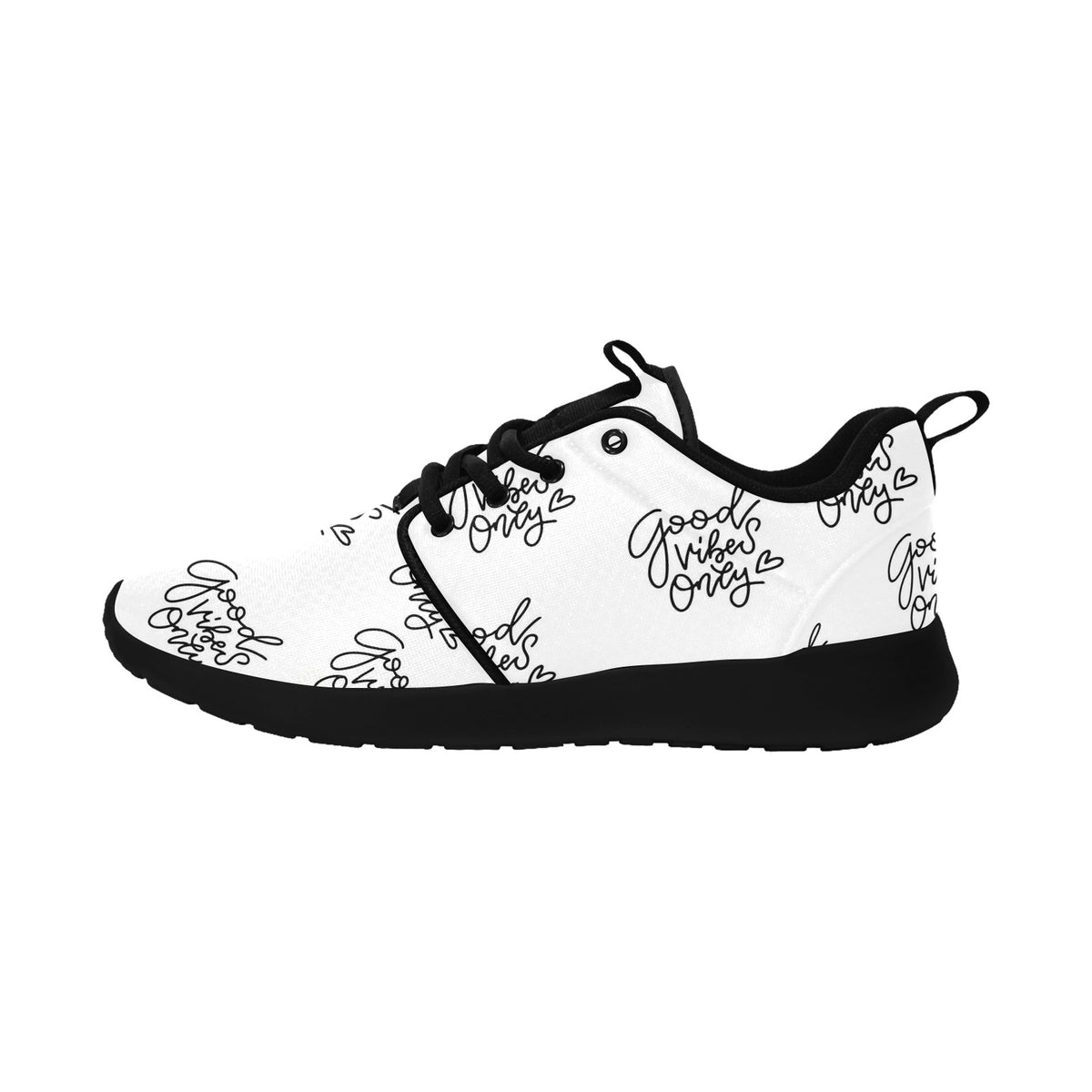 Womens Good Vibes Only Pull Loop Sneakers