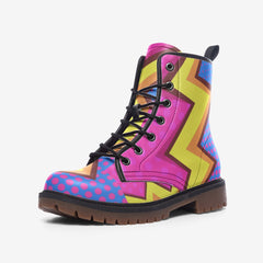 Electrifying Vibes Casual Leather Lightweight boots