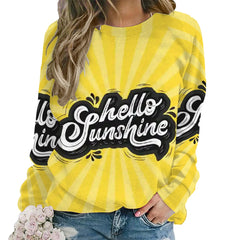 Hello Sunshine Womens Sweatshirt