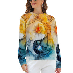 Yin Yang Womens Sweatshirt