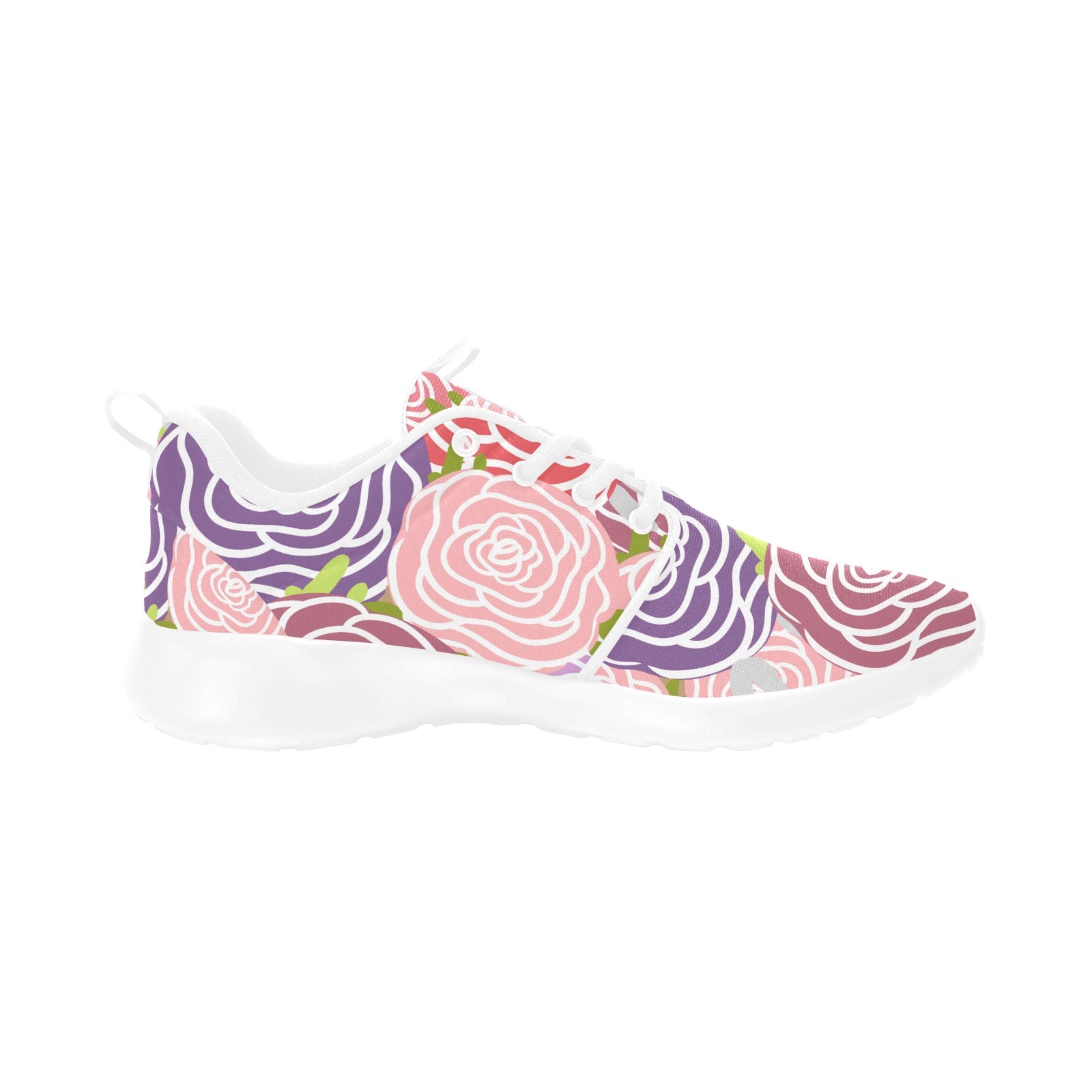 Womens World of Roses Pull Loop Sneakers