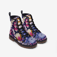 Bright Floral Casual Leather Lightweight boots