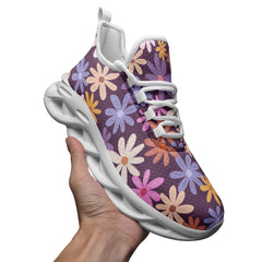 Vibe Nation Flowers Unisex Mesh Knit Sneakers