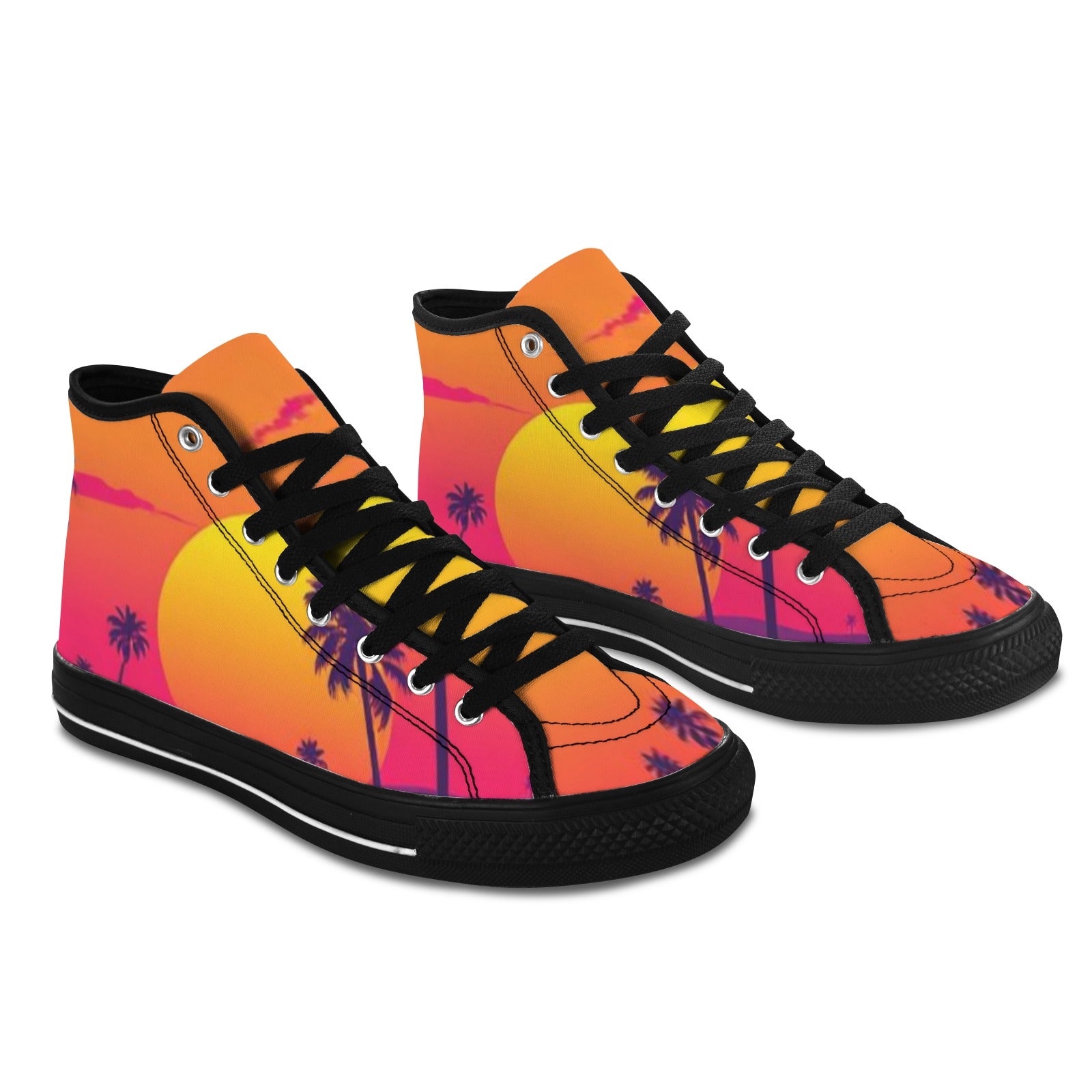 Retro Sunset Mens High Tops