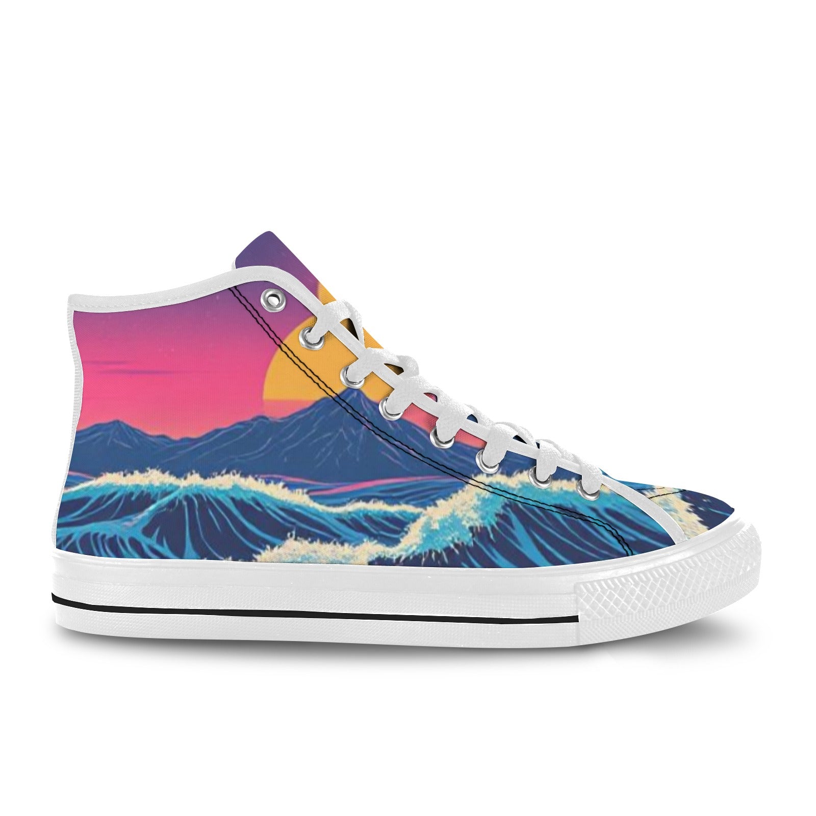 Retro Wave Mens High Tops