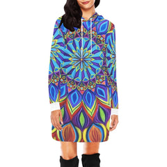 Womens Chakara All Over Hooded Dress