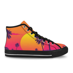 Retro Sunset Mens High Tops