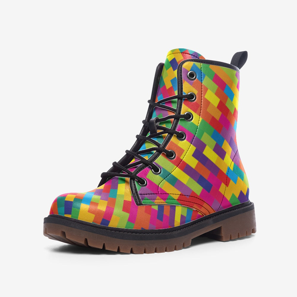 Colour Vibes Casual Leather Lightweight boots