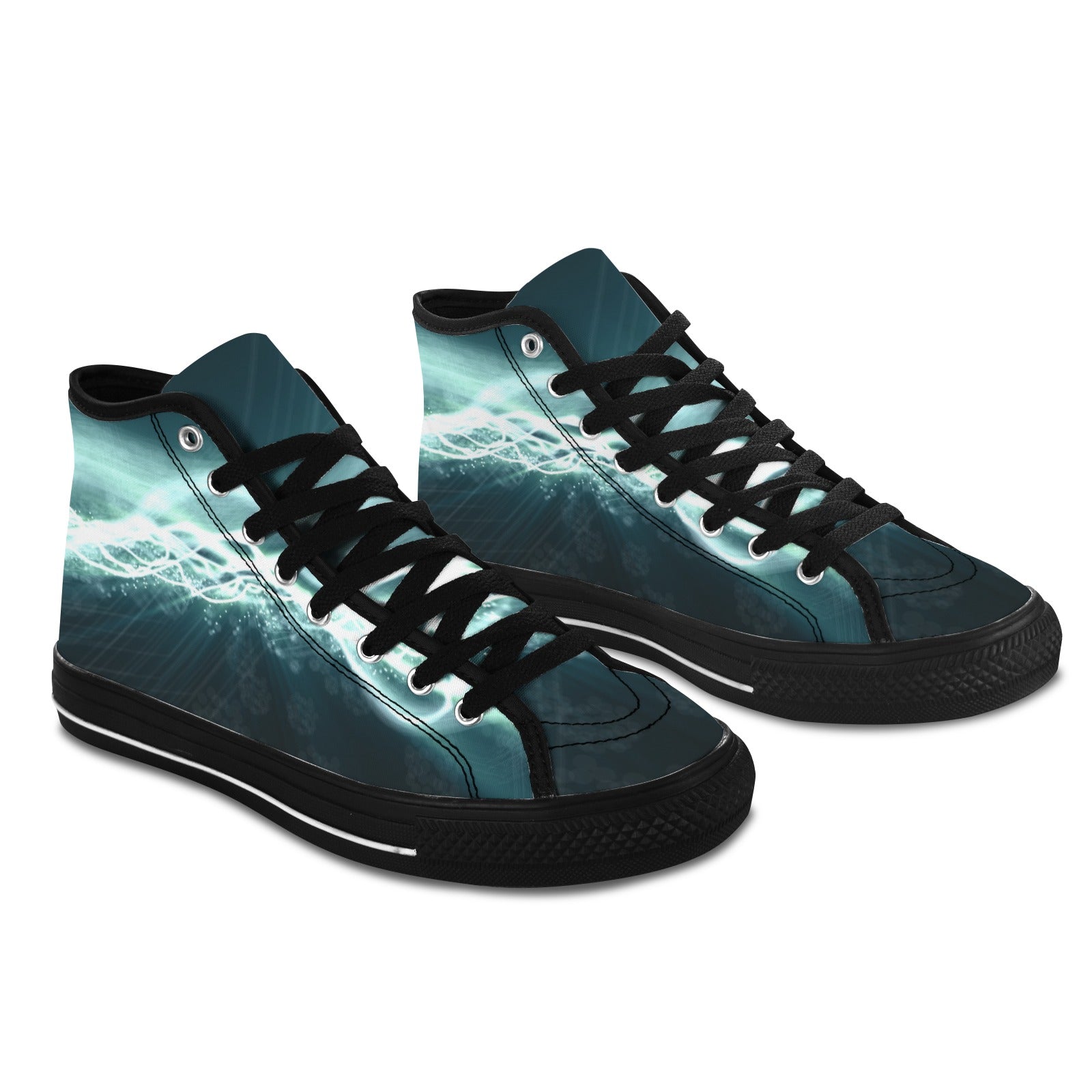 Electric Waves Mens High Tops